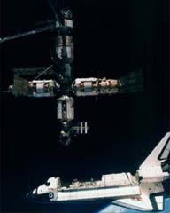 STS-71 undocking view